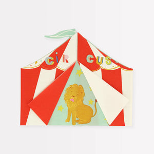 Circus Tent Shaped Napkins