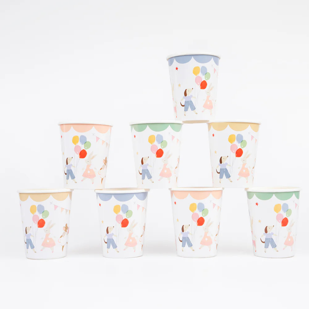 Animal Friends Cups - 8Pk