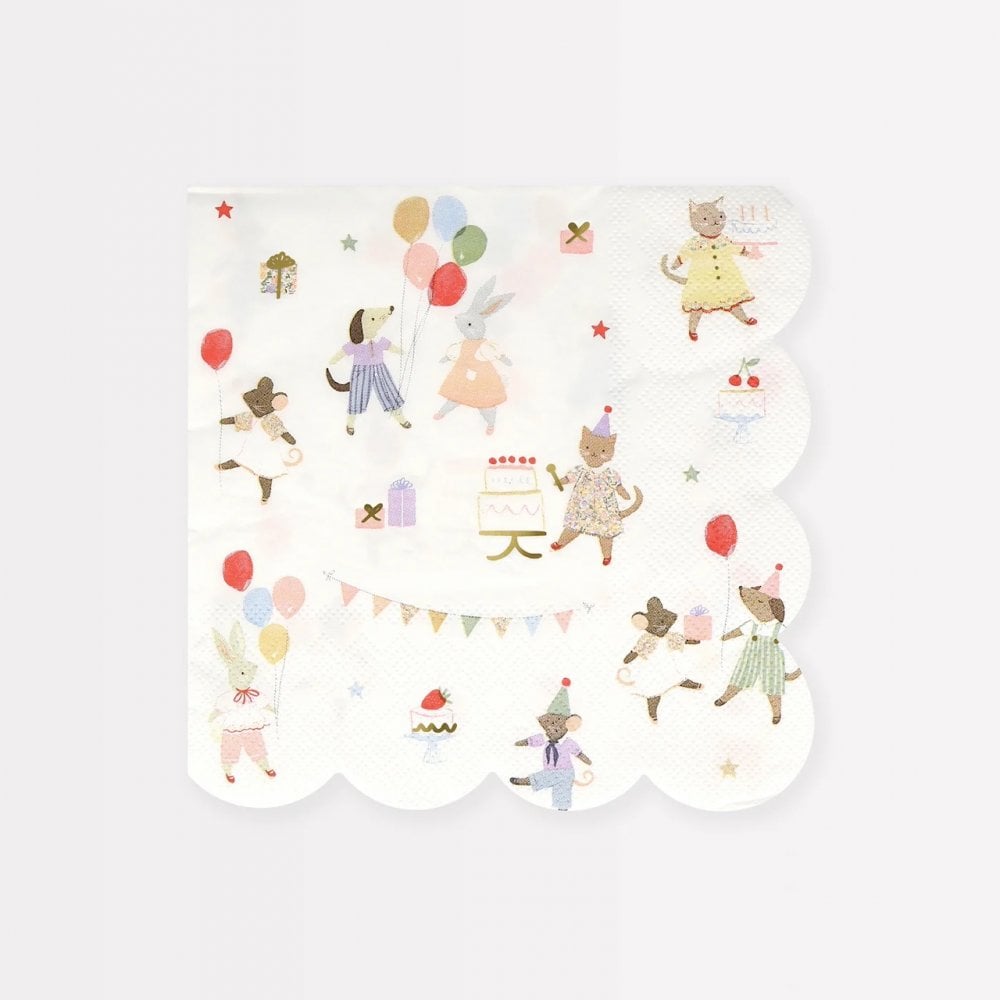 Animal Friends Small Napkins