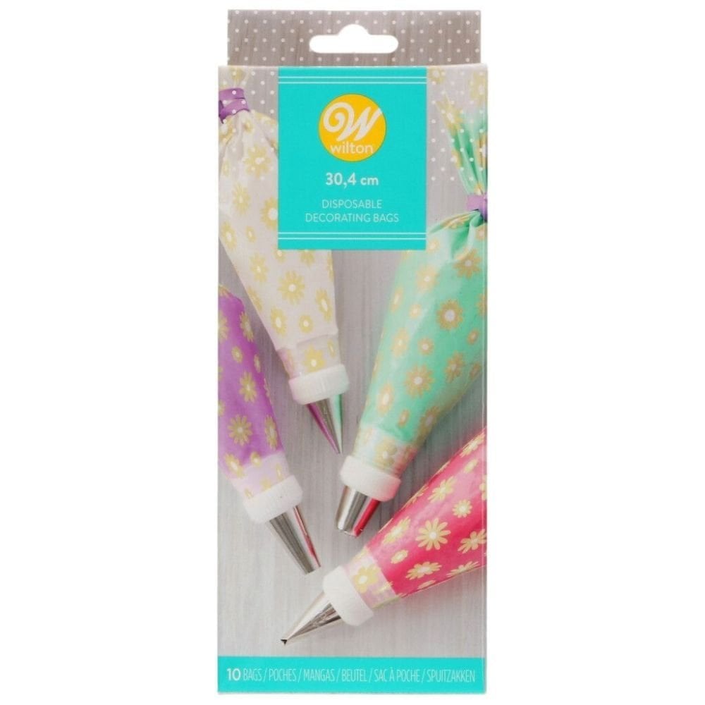 Flowers Disposable Decorating Bags - 10 Pack