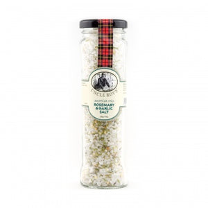 Rosemary & Garlic Flavoured Coarse Sea Salt - by Uncle Roy's