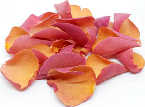 Natural Burnt Orange Rose Petals
