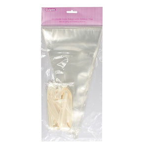 Clear Sweet Cone Bags With Ties - 50 Pack