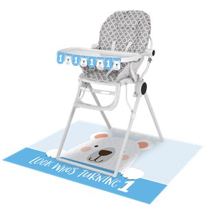Birthday Bear High Chair Kit