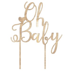 Club Green Baby Wishes Cake Topper