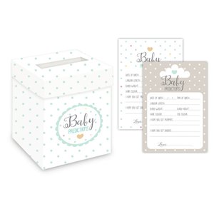 Club Green Baby Wishes Prediction Cards and Postbox Set