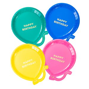 Brights Paper Plates - 12 Pack