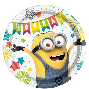 Minions Despicable Me Kids Party Supplies Tableware Pack - 8 Guests