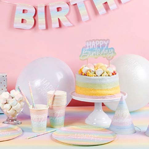 Stef Chef Pastel Rainbow Party Pack - 8 Guests - Deluxe