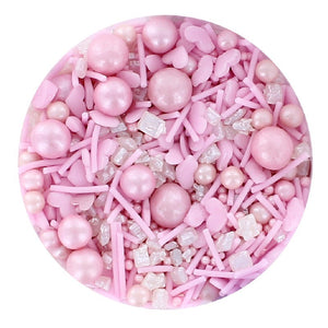 Pink Lemonade Sprinkle Mix - 90g - Purple Cupcakes