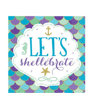 Mermaid Wishes Party - Paper Napkins