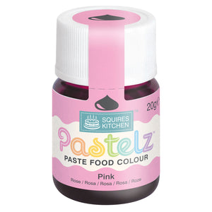 Squires Kitchen PASTELZ  - Pastel Pink Food Colouring Paste  - PINK