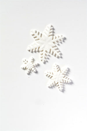 Mixed Snowflakes Sugar Toppers - 20 Pack