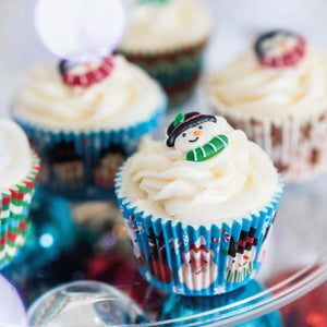 Christmas Favourites Sugar Cake Toppers - 12 Handmade Christmas Cupcake Decorations