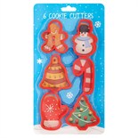 Festive Cookie Cutter Set - 6 Christmas Cutters