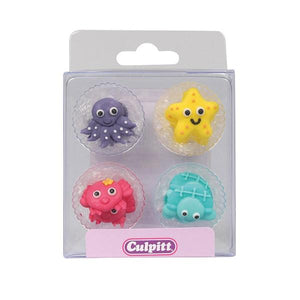 Under the Sea Sugar Toppers - 12 Pack