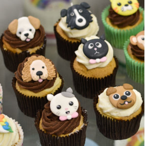 Cats and Dogs Handmade Cake Toppers - 8 Pack -  Cake Bling by StefChef
