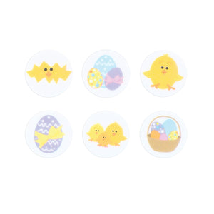 Easter Theme Printed Sugar Edible Toppers - StefChef Easter Collection - 38mm