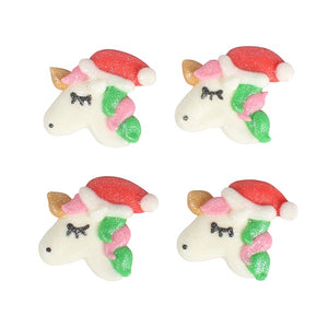 Christmas Unicorn Cake Toppers - 20 Pack
