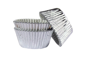 Silver Foil Large Cupcake / Muffin cases- pack of 45
