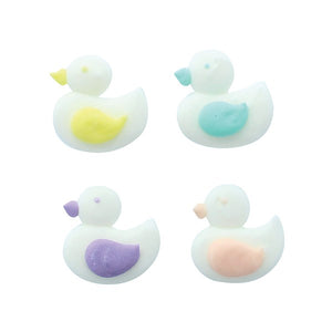 Pastel Duck Handmade Sugar Decorations - 12 Pack