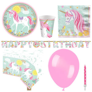 Magical Unicorn Party Pack - Deluxe Pack for 8