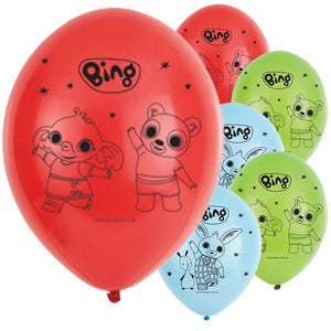 Bing Party 6 Latex Balloons