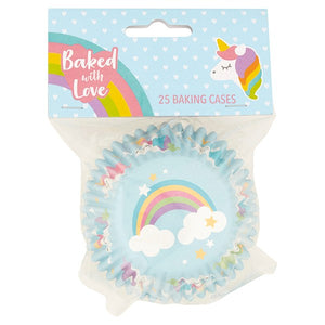 Unicorn Baking Cases - Baked with Love - 25 Pack