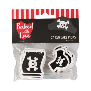 Pirate Cupcake Picks - Baked with Love - 24 Pack