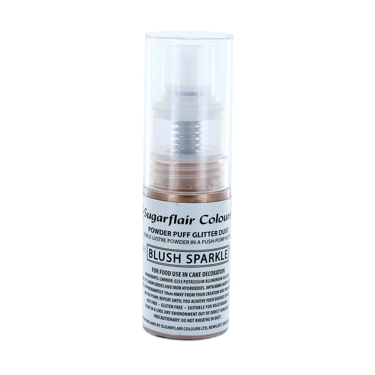 Sugarflair Powder Puff Glitter Dust Spray Blush Sparkle 10g