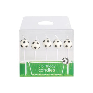 Football Cake Candles - 5 candles
