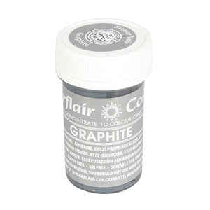 Graphite  - Sugarflair Colouring Paste - 25g