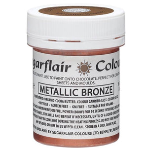 Sugarflair Chocolate Colouring - Metallic Bronze
