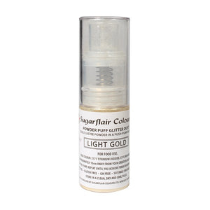 Powder Puff Glitter Dust Spray - Light Gold 10g