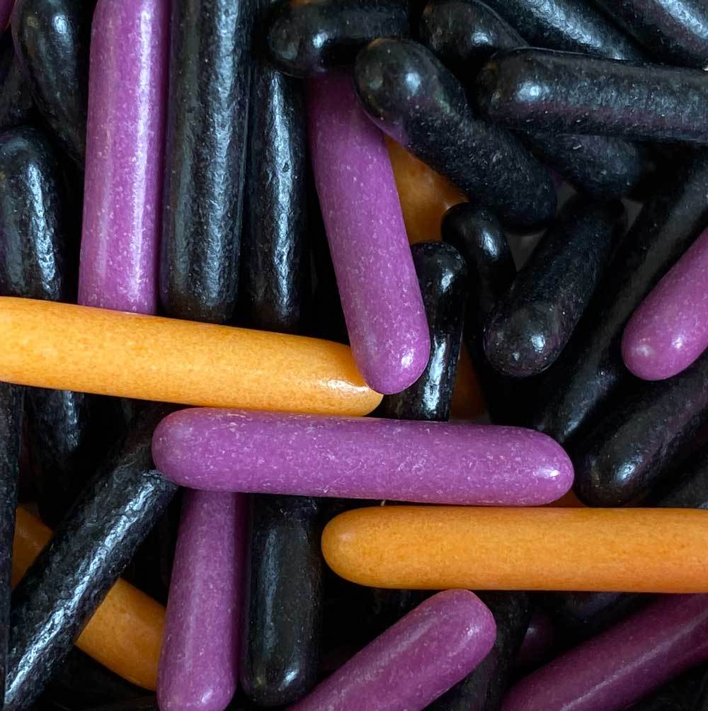 Stef Chef Sprinkles Halloween Themed Macaroni Rods Sprinkles