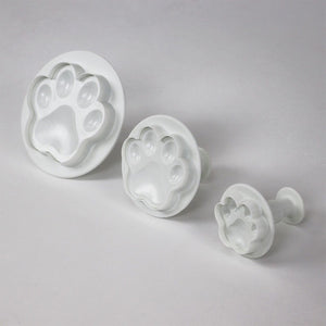 Paw Print Plunger Cutter Set - Set of 3 - PME