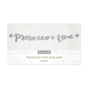 Prosecco Time Silver Stitched Garland
