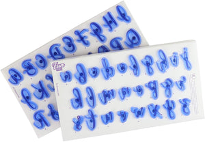 PME Fun Fonts-Alphabet Stamp Set of 52, Upper and Lower Case, Collection 1