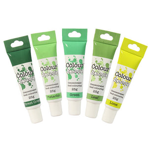 Greens Gel Food Colouring Set - 5 Pack