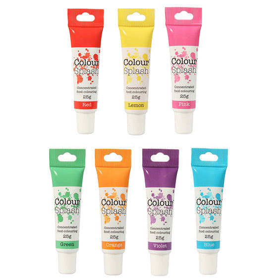 Rainbow Cake Gel Food Colouring Set - 7 Pack