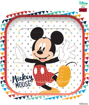 Disney Awesome Mickey Mouse Party Square Paper Plates