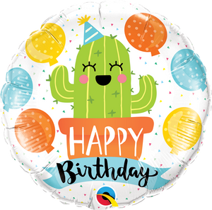 18 INCH BIRTHDAY CACTUS PARTY FOIL BALLOON (1)