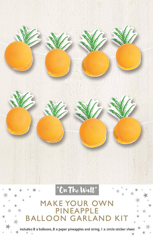 Make your Own Tropical Pineapple Balloon Garland