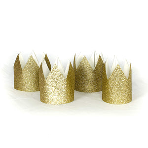 Gold Glitter Party Crowns Party Hats