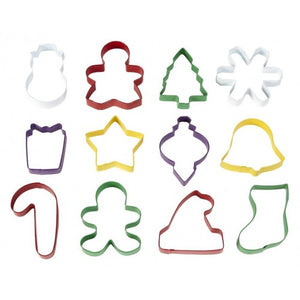 Wilton 12 Christmas Holiday Shapes Cookie Cutters
