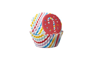 Wilton Mini Baking Cases - Candy Cane - 100 Pack