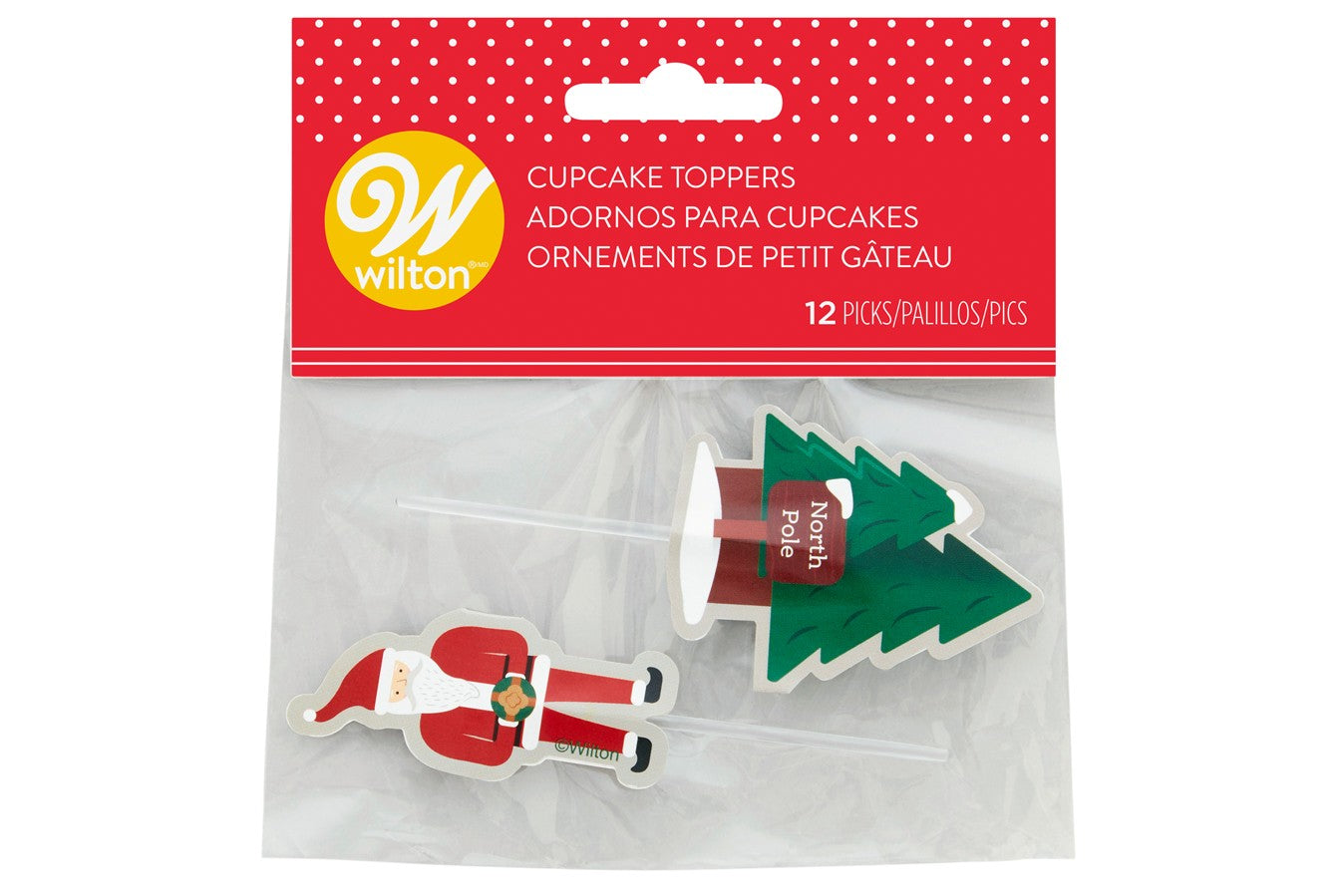 Santa and Signpost Cupcake Picks - Wilton