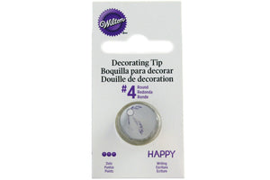 Round Decorating Tip #4 - Wilton