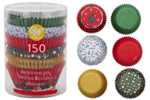 Wilton Standard Baking Cases - Traditional Christmas - 150 Selection Pack