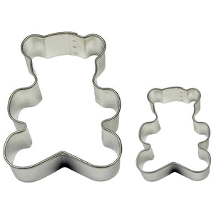 PME Teddy Cookie and Cake Cutters, Small and Large Sizes, Set of 2